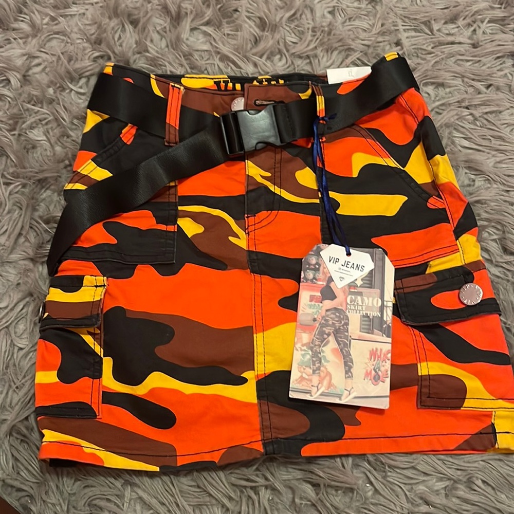 Camouflage multicolor skirt